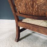 Arts & Crafts Handcrafted Low Lounge Armchairs, Belgium, 1920s, Set of 2