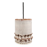 Beautiful, cylinder-shaped hanging lamp in ceramic.