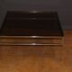 Table basse en chrome et vers fumé vers 1970