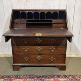 English Georgian donkey desk from the 19th century, mahogany and oak.