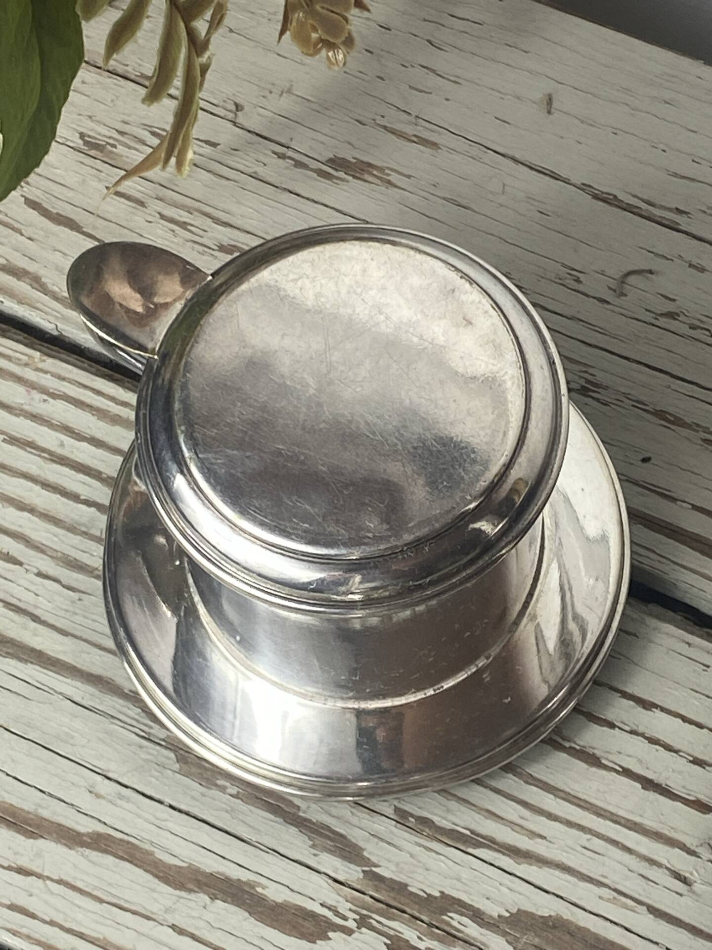 Silver-plated teapots