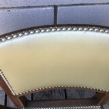 2 solid wood satin art deco chairs