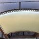 2 solid wood satin art deco chairs