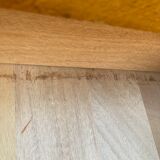 Rattan chest of drawers and vintage wood