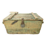 Old wooden chest - industrial decor....