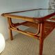 1970s rattan coffee table