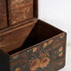 Antique chest painted in pine wood – China, circa 1900