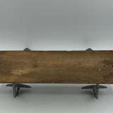 Wall coat rack with 2 hooks on wood