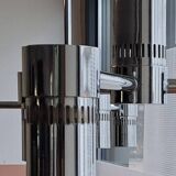 Pair of chrome pendant lights from the 70s.