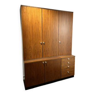 Exclusive freestanding wall unit by Alfred Hendrickx for Belform, 1960s