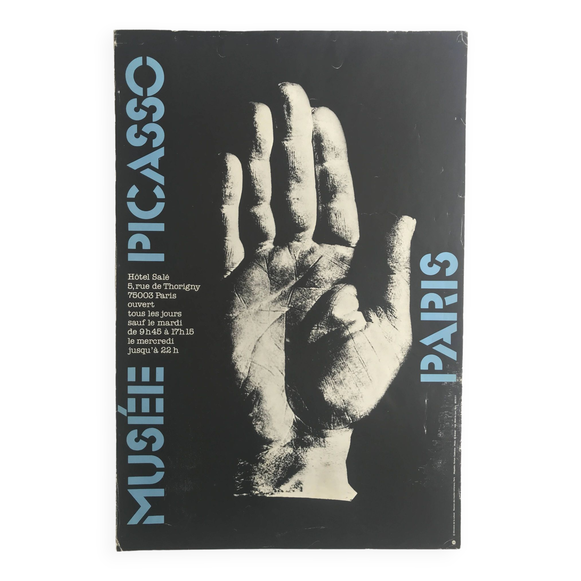 Original poster by roman cieslewicz, musée picasso paris, 1986