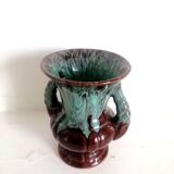 Vase céramique émaillée ADP, style Vallauris