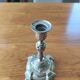 Pair of antique silver-plated candlesticks