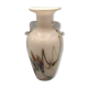 Sulfur glass vase with artistic polychrome inclusion 20.5 cm