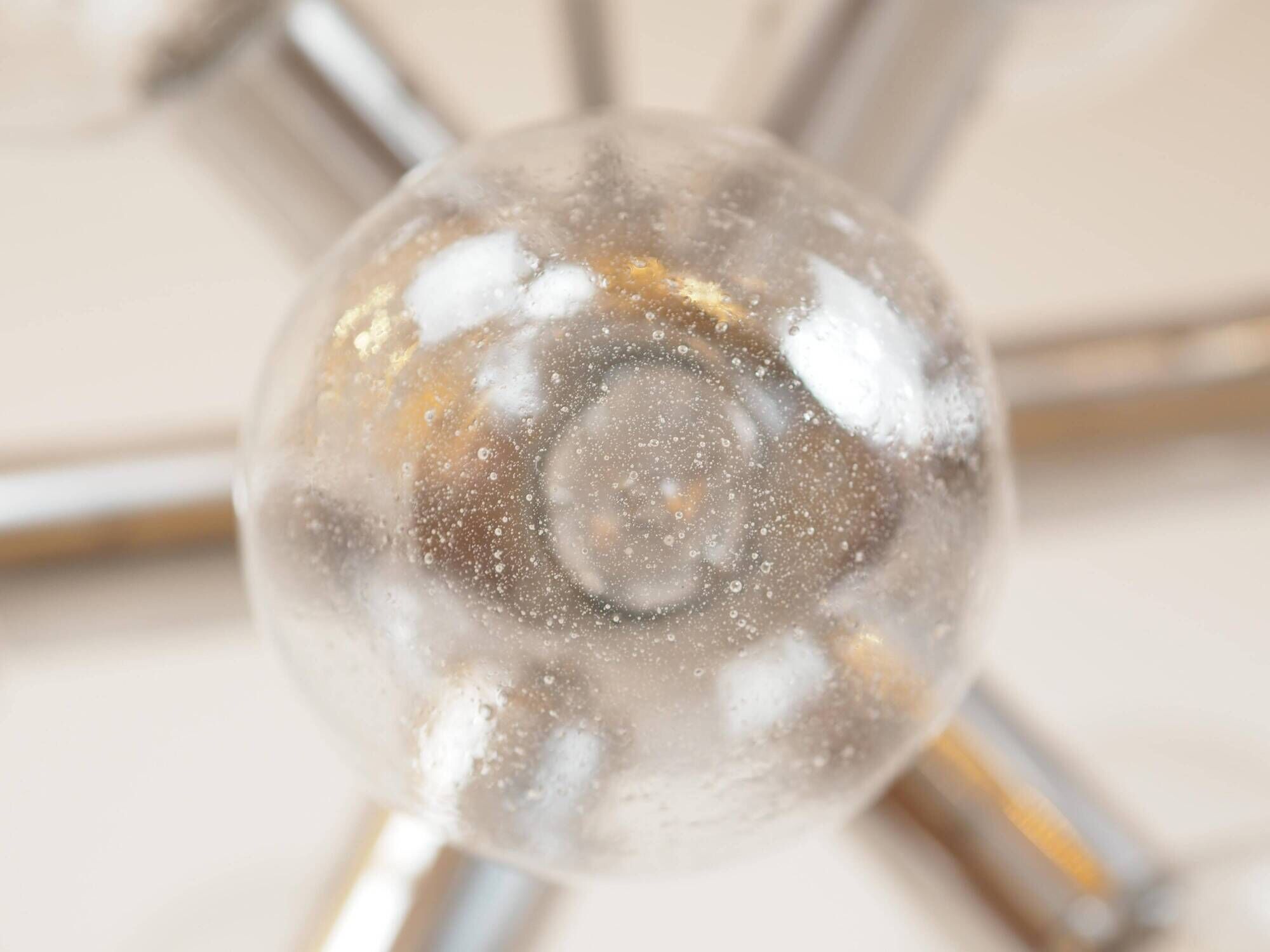 Lustre "Atomium" in the shape of Sputnik by J.T. AGE Kalmar, 1960s.