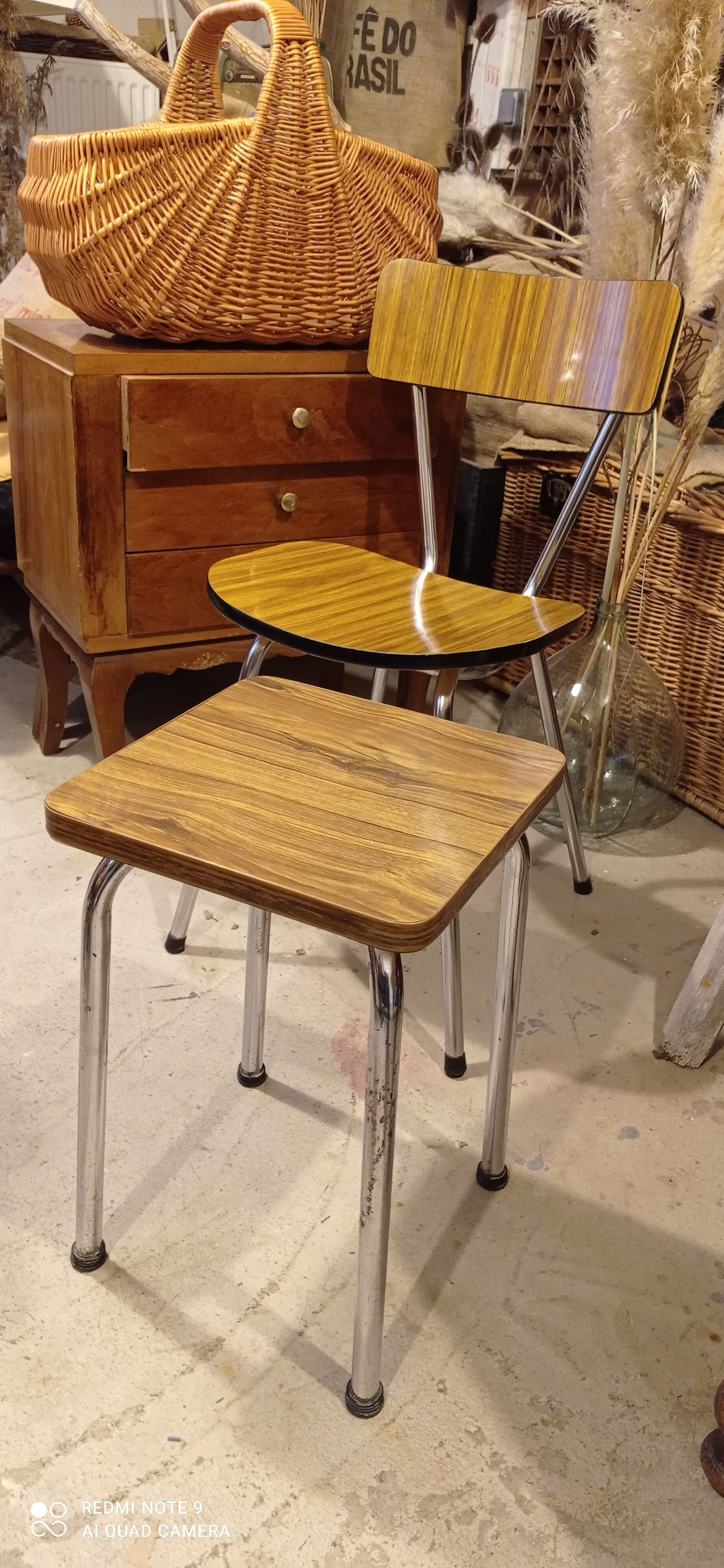 Formica chair and stool