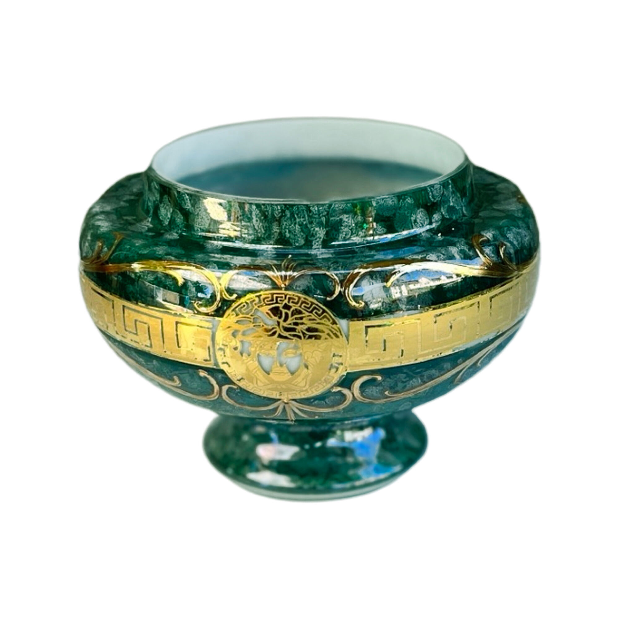 Art glass vase, Novy Bor, Czechoslovakia 1970.