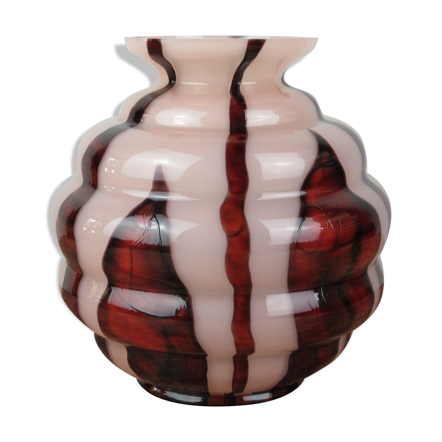 Vase boule en verre soufflé