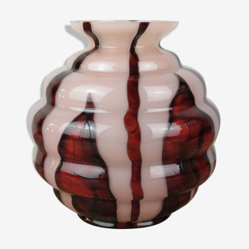 Blown glass ball vase