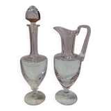 Saint Louis Crystal Wine Carafe and Water Jug Set