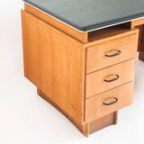 Vintage oak desk made by Burwood. France, 1950s