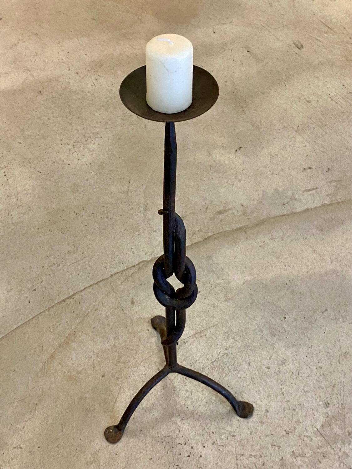 Mid-century brutalist candle holder