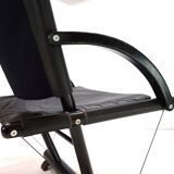 Weishäupl Werkstätten String leather lounge chair, 1980