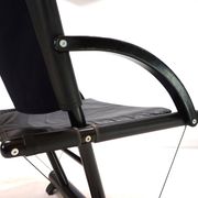 Fauteuil lounge en cuir Weishäupl Werkstätten String, 1980