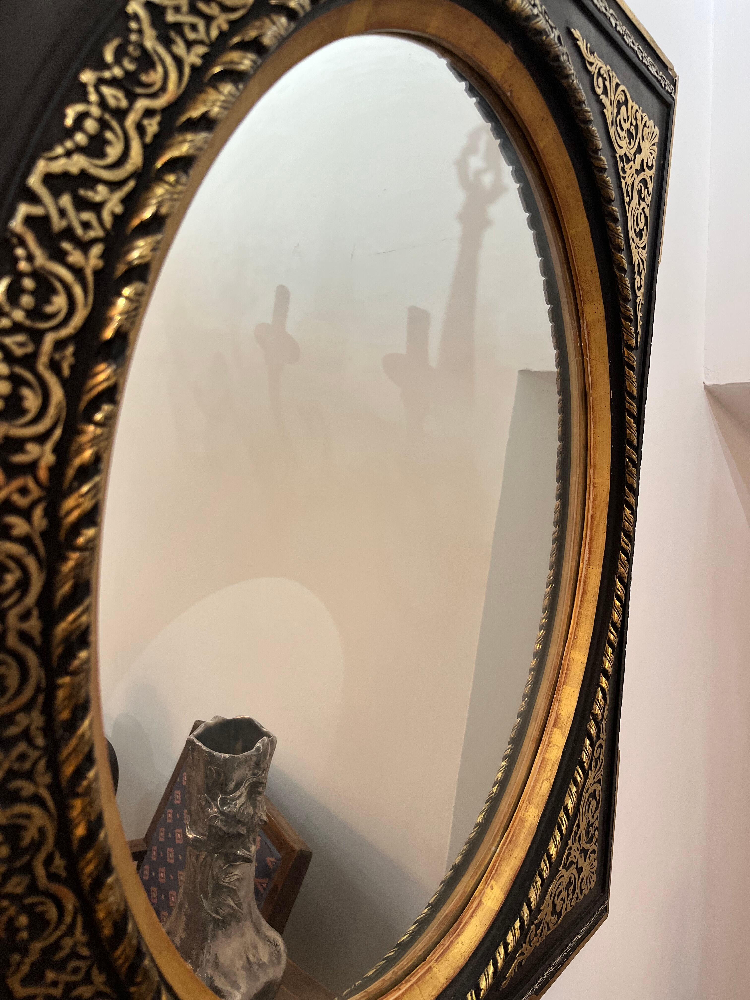 Napoleon 3 black/gold mirror - 97x118cm