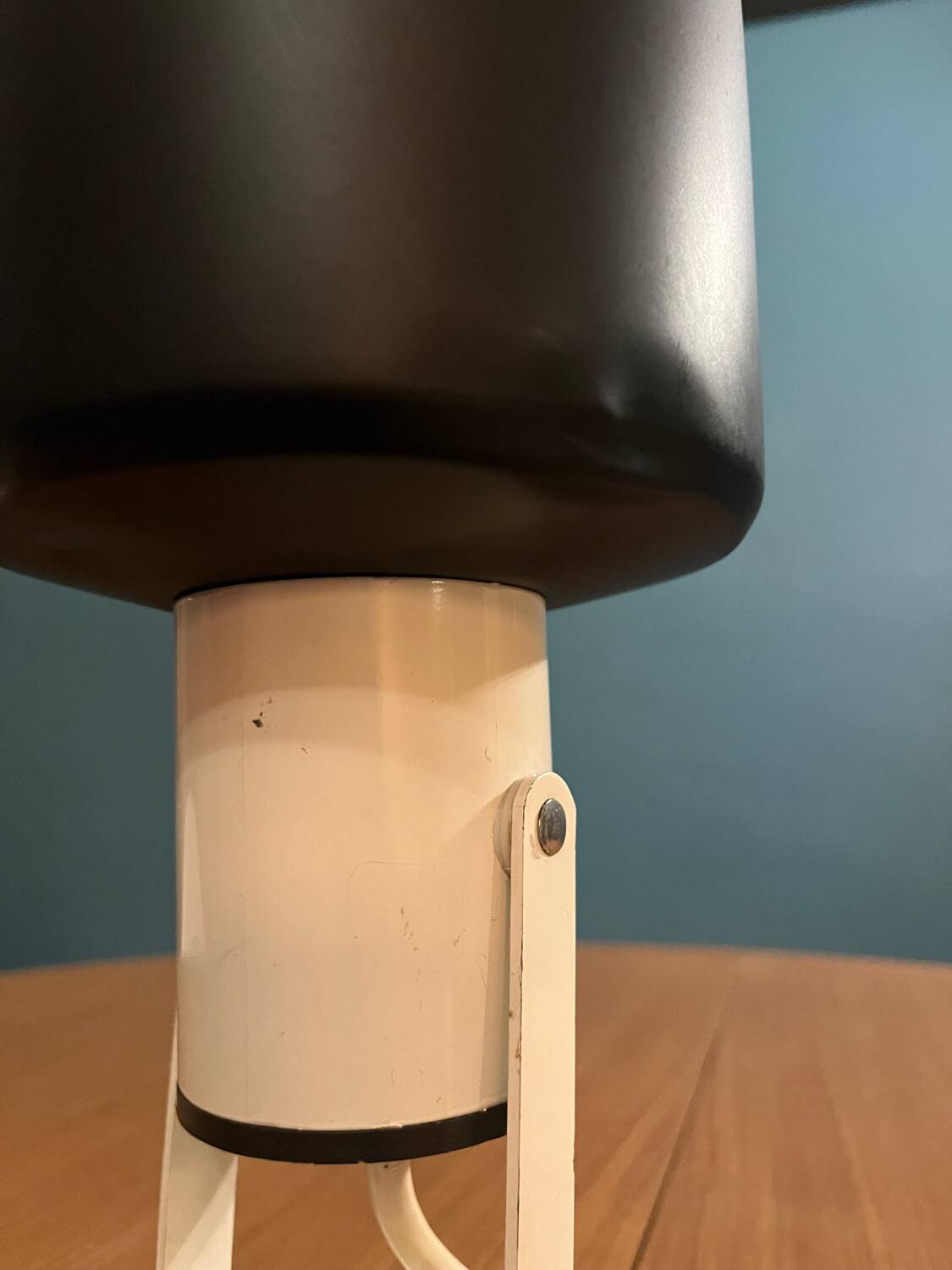 Lita matte black tilting wall light from the 70s/80s