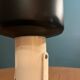Lita matte black tilting wall light from the 70s/80s
