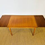 Scandinavian teak dining table with extensions 1960