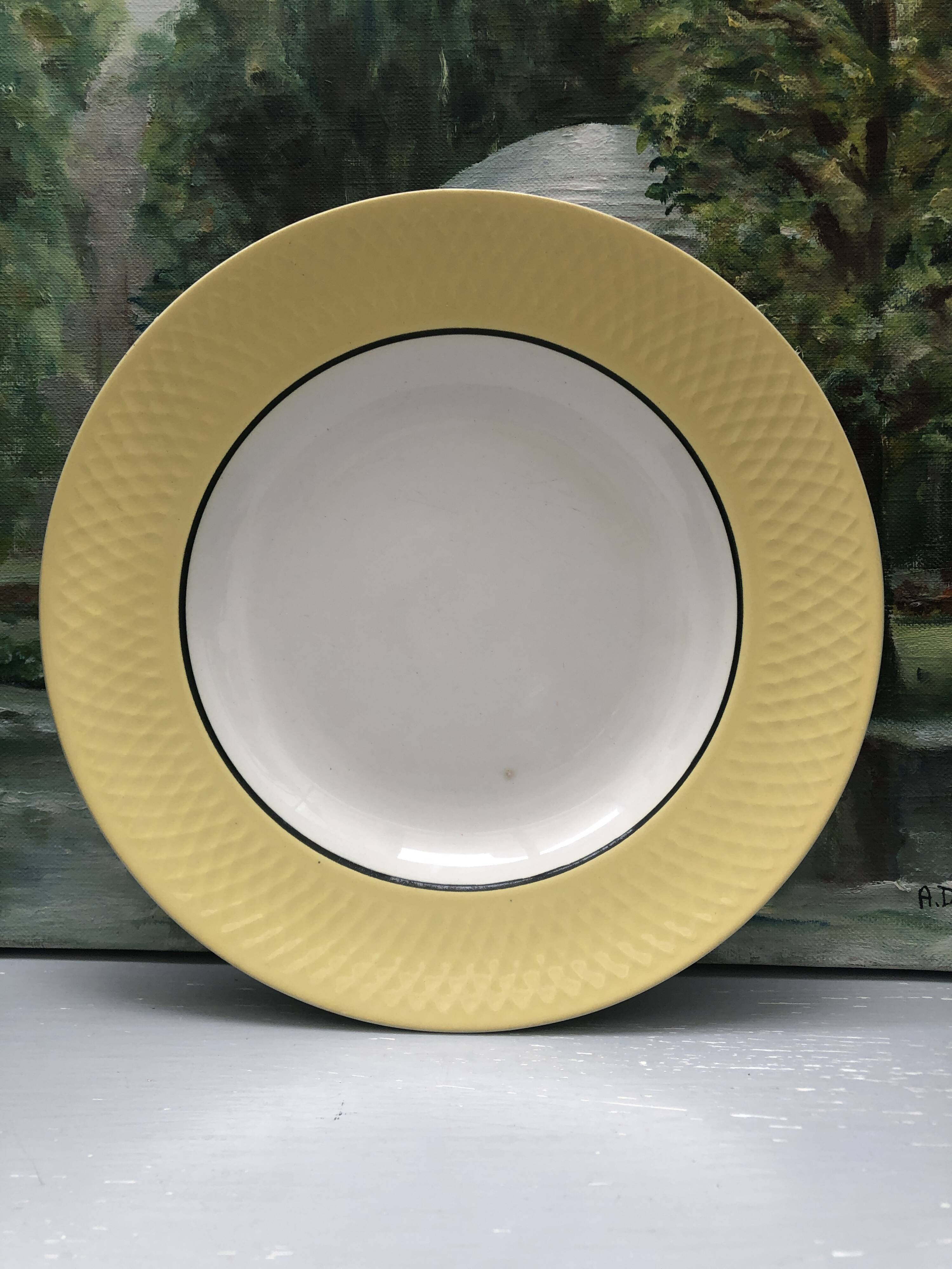 Plate signed France Moulin des Loups