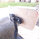 Industrial iron desk and Chair