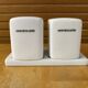 Salt & pepper shaker + genevieve lethu plate porcelain france vintage