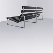 Rare “Bijenkorf” slatted bench by Kho Liang Ie for Artifort 1960s