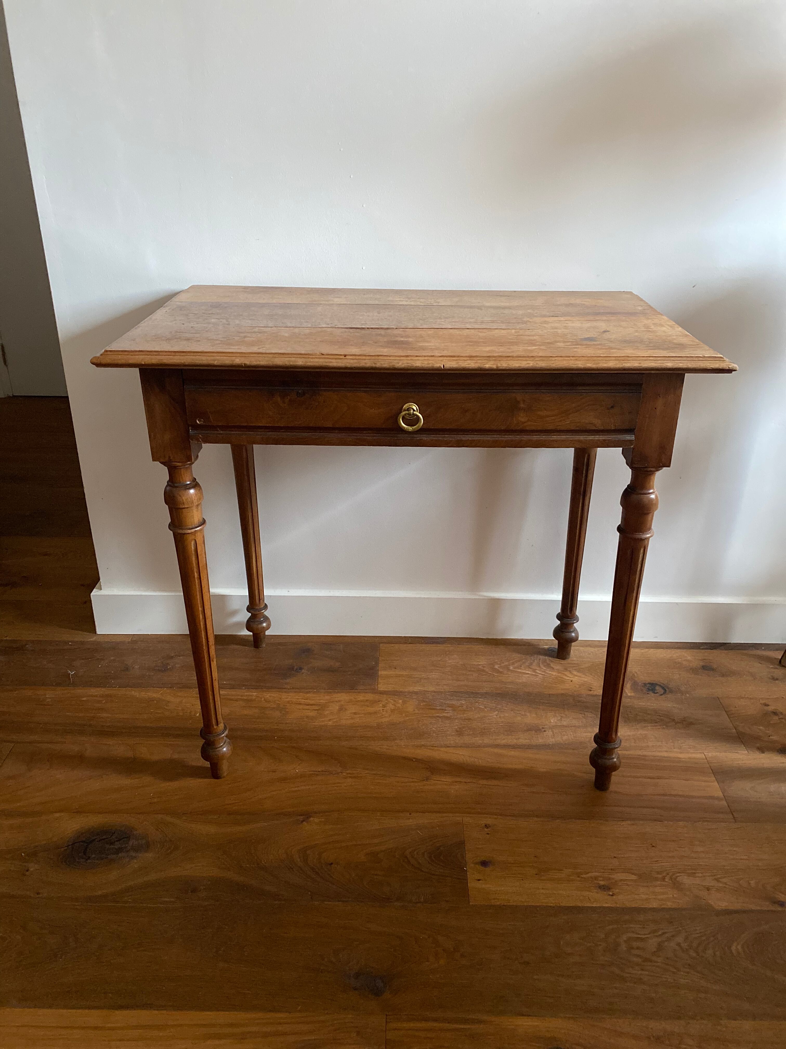 Wooden desk year 50 feet turned