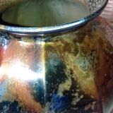 Vase en verre laqué