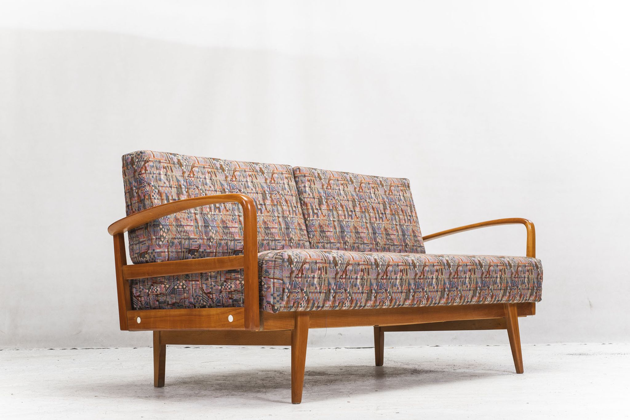 Antimott Easy Chairs & Daybed in Cherry by Walter Knoll / Wilhelm Knoll for Knoll Inc. / Knoll Inte