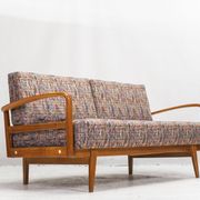 Antimott Easy Chairs & Daybed in Cherry by Walter Knoll / Wilhelm Knoll for Knoll Inc. / Knoll Inte