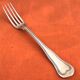 Antique dessert fork by silversmith Christofle, Chinon model collection.
