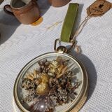 Domed frame of dried flowers