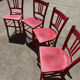 Set 4 chaises bistrot campagne, chalet