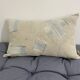 Coussin artisanal en toile ancienne style Kilim