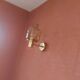 Pair of 60'S brass wall lamps, Hans Agne Jakobsson, model V212A