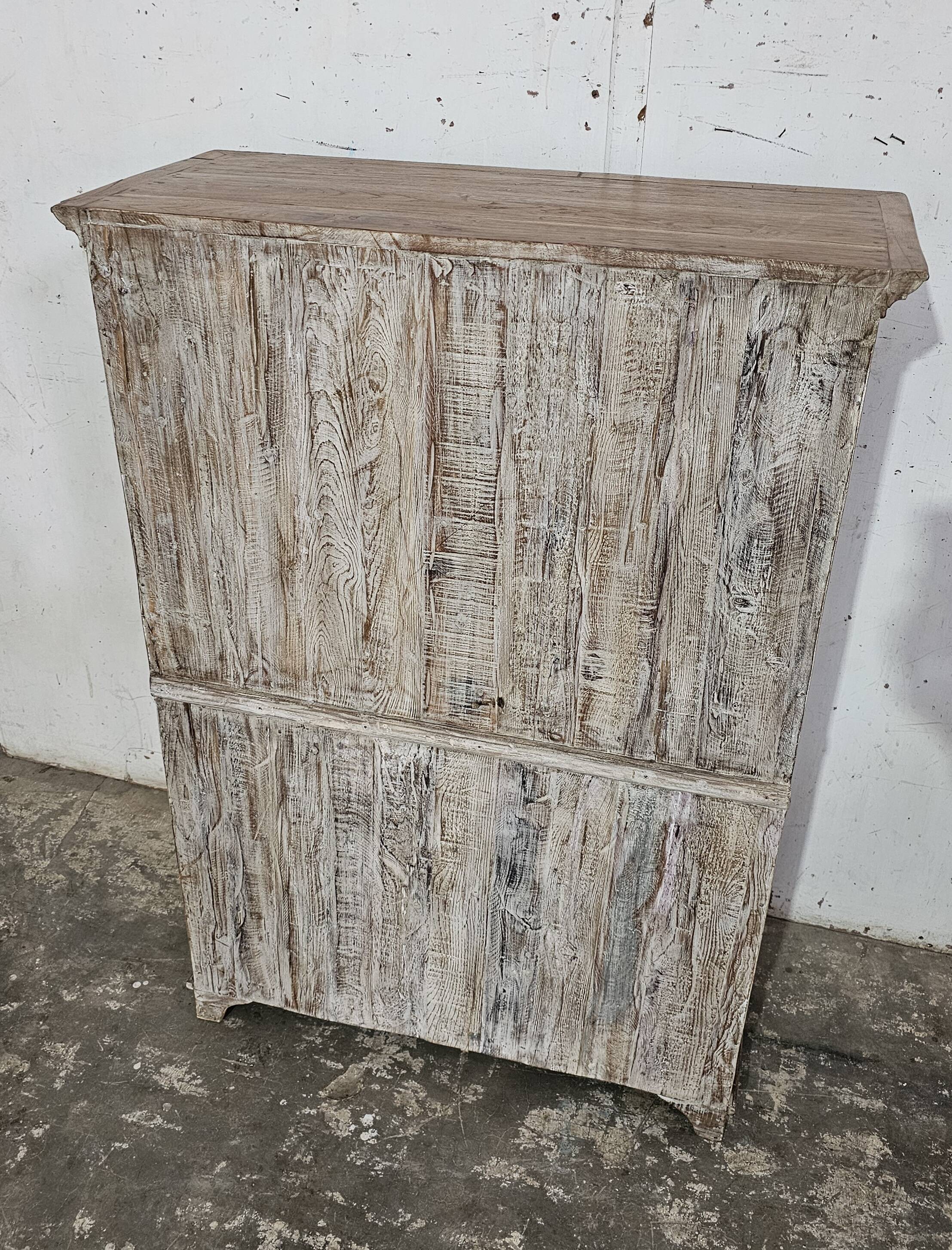 Antique Shekhawati cabinet in Burmese teak