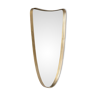 Free-form brass contour mirror - 60x30cm