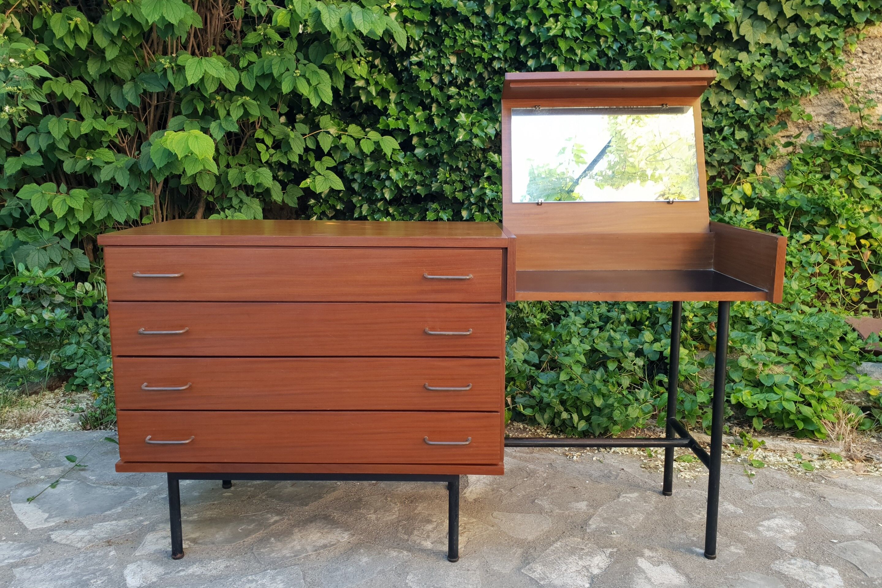 Commode coiffeuse moderniste 1950