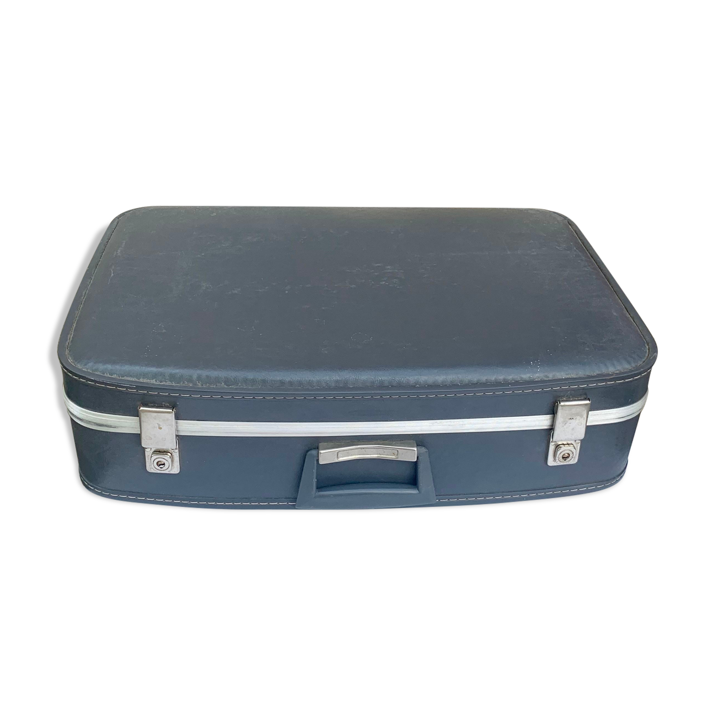 Grey suitcase vintage stewardess 60s 