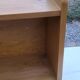Double wall shelf in solid blond oak from the 1950s